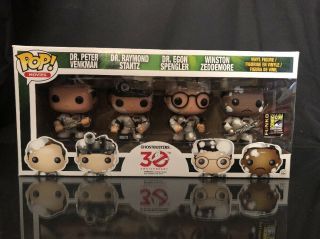 Funko Pop Ghostbusters 30th Anniversary 4 Pack Sdcc Exclusive 2014 Marshmallow