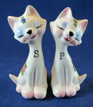 Vintage Salt & Pepper Shakers - Sitting Cats - Kittens - Enesco - Japan