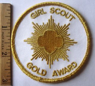 Htf Girl Scout Post - 2011 Senior Ambassador Gold Award Patch Highest Earned