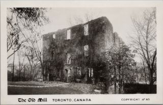 The Old Grist Mill Toronto Ontario On Arthur Lane Rppc Postcard D42