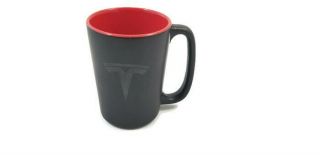 Tesla Cup Mug Coffee Tea Matte Black Glossy Black Logo Model S X 3