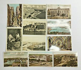 11 X Vintage Postcards Malta