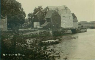 Rp Hemingford Grey Watermill Mill Cambridgshire Real Photo C1912