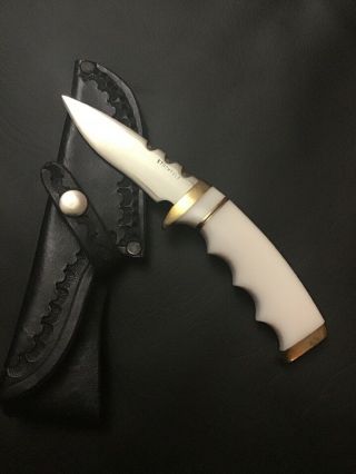Hunting Knife Walter Stockdale Custom Handmade Fixed Blade Knife Usa