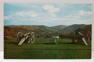 Philippi West Virginia Cannons Marking Artillery Battery Civil War Postcard A7