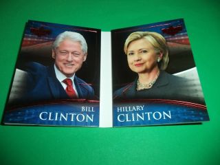 Decision 2016 Series Bill Clinton/hillary Clinton Red Foil Party Pals Bookcards