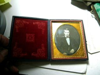 1/6 Plate Daguerreotype - The Intense Man by Anson,  N.  Y. 2