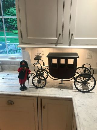 Byers Choice Stagecoach/carriage With Stagecoach Caroler