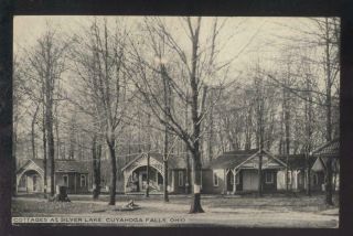 Postcard Cuyahoga Falls Ohio/oh Silver Lake Campers Cottages 1907