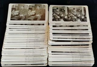 1905 Complete Set Of 50 " Trip Through Sears Roebuck & Co " Stereoview View Cards