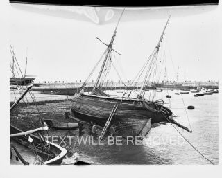 Ramsgate Boat Repair On Stocks Victorian 1892/3 75m X 105mm Film Negative Brit29
