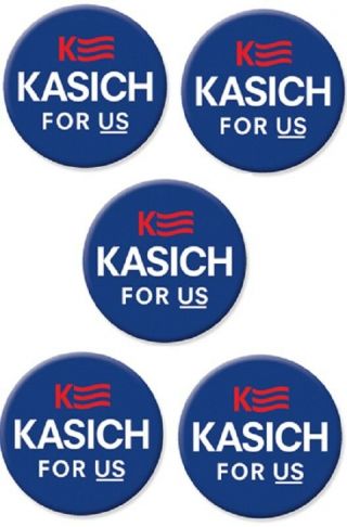 John Kasich For President 2016 Campaign Buttons (5)