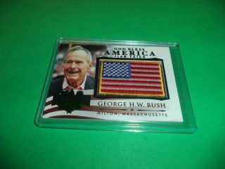 Decision 2016 Series Green God Bless America Flag Patch George H.  W.  Bush Gba27