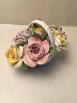Royal Doulton Miniature Bone China Flower Basket