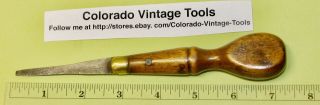 Vintage Stanley Rule & Level Co.  No.  64 Wood Handle Screwdriver / $4 To Ship