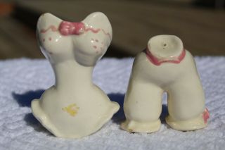 Vintage Go - With Pink Corset And Pantaloons Salt And Pepper Shakers