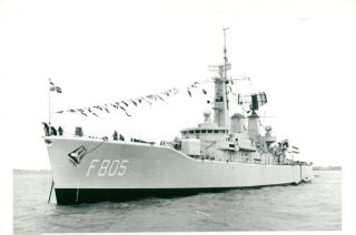 Ship Van Nes,  Frigate Of The Netherlands Navy.  - Vintage Photo