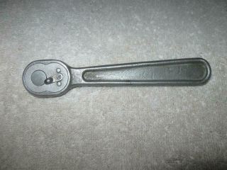 Vintage Unmarked Plomb 1/4 " Drive Ratchet Wf - 8,  No Markings Logo,  5 " Long