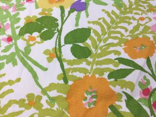 Vintage Waverly Home Decor Fabric Retro 70’s/80’s field Of Flowers Over 6 Yards 4