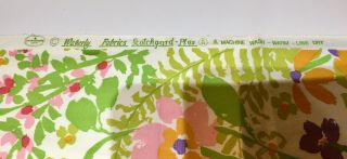Vintage Waverly Home Decor Fabric Retro 70’s/80’s field Of Flowers Over 6 Yards 5