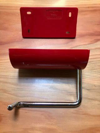 Makio Hasuike Red Gedy Toilet Paper Holder - Vintage - Made In Italy