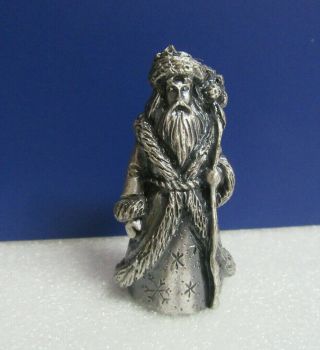 Midwest Canno Falls Pewter Metal Santa Claus Father Time Figurine