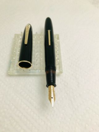 Sheaffer Craftsman Lever - Fill,  Black,  Fountain Pen,  14k 33 Ef Nib,  Restored
