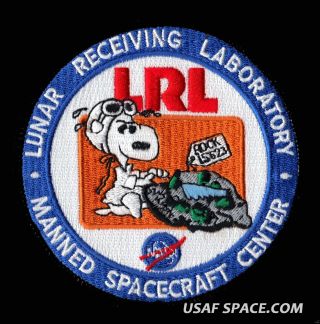 Snoopy Apollo Lunar Receiving Laboratory Manned Spacecraft Nasa Space Patch