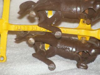 Antique Stanley Toys Cast Iron Horse Drawn Carriage 5