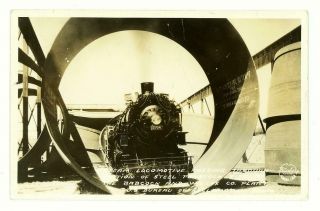 Steam Train Inside Penstock Pipe Babcock & Wilcox Co.  Boulder City Nv 1935 Rppc