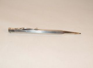 Vintage Yard - O - Led Sterling Silver Diplomat Mechanical Pencil - Engine Turned
