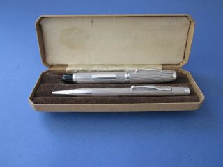 Vintage Silver Pen & Pencil Set (boxed)