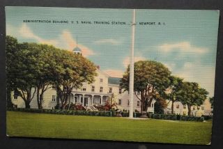 Newport Rhode Island Ri,  U.  S.  Naval Training Station Ca 1907 - 15 Postcard