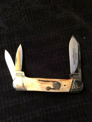 Winchester Canoe Knife - Stag - 35201 - Cartridge Series - Nib
