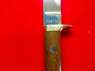 Alvin Poston - Very Rare Small Skinning Knife From A Mentor Of George Herron