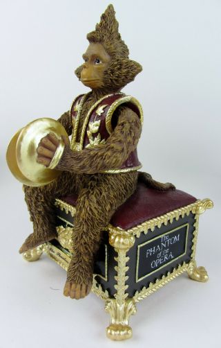 1986 The Phantom of The Opera Monkey Figurine Music Box Musical Masquerade Song 4