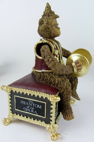 1986 The Phantom of The Opera Monkey Figurine Music Box Musical Masquerade Song 6