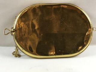 Antique 1892 Brass Oval Flat Hot Water Bed Warmer Bottle A.  Schrader’s Son 2