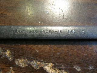 1962 Snap - On GOEX18 9/16 in.  12 Point Combination Wrench 5