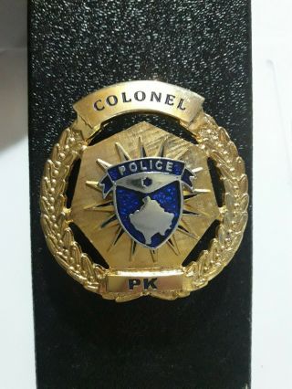 Kosovo Police Badges - Yellow