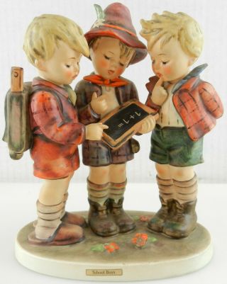 Goebel Hummel " School Days " 170/i 1961 Tmk4 Figurine 7.  5 " Germany Kids Boys Dc