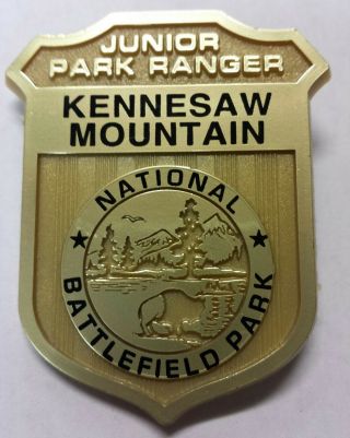 Kennesaw Mountain Battlefield Nps National Park Service Jr Junior Ranger Badge