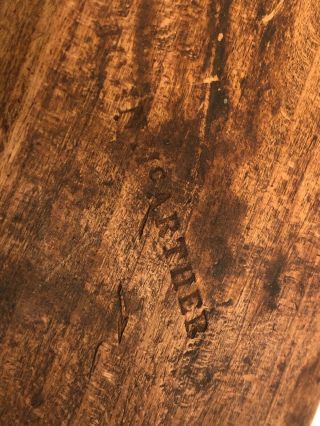 antique wood wooden COMPLEX MOLDING PLANE TOOL Ohio Tool Company Columbus 4