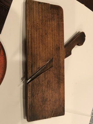 antique wood wooden COMPLEX MOLDING PLANE TOOL Ohio Tool Company Columbus 5