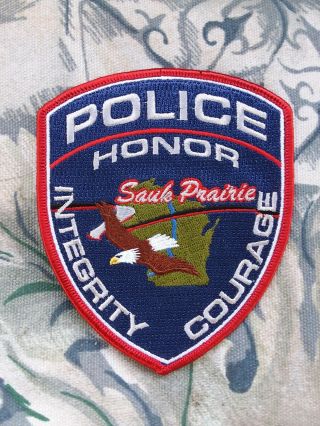 Sauk Prairie Wisconsin Police Sheriff Patch