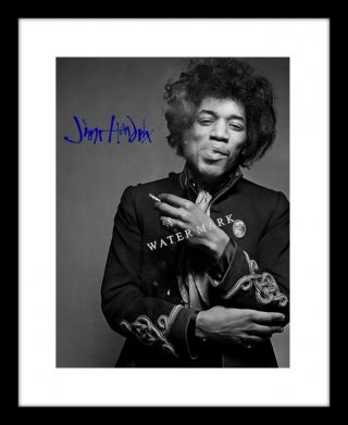 Jimi Hendrix 8x10 Signed Photo Print Music Rock Concert Autographed