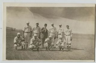 1910 Era Hawkeye Iowa Town Baseball Team L Real Photo Postcard Rppc