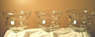 3 Homco Etched Wheat Peg Votive Cup Candle Holders Short