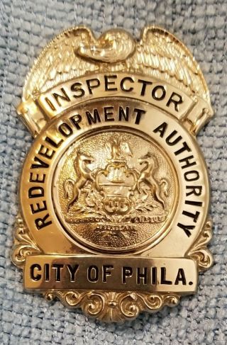Antique Obsolete Philadelphia Pa Development Authority Inspector