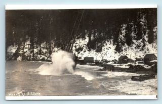 Seward,  Alaska - Wreck Of Ss Dora Steamer Shipwreck Disaster 1912 - Rppc Photo